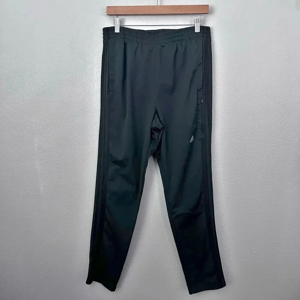 ADIDAS | Men's Dark Gray Jogger Athletic Training Track Pants Logo | Size Large